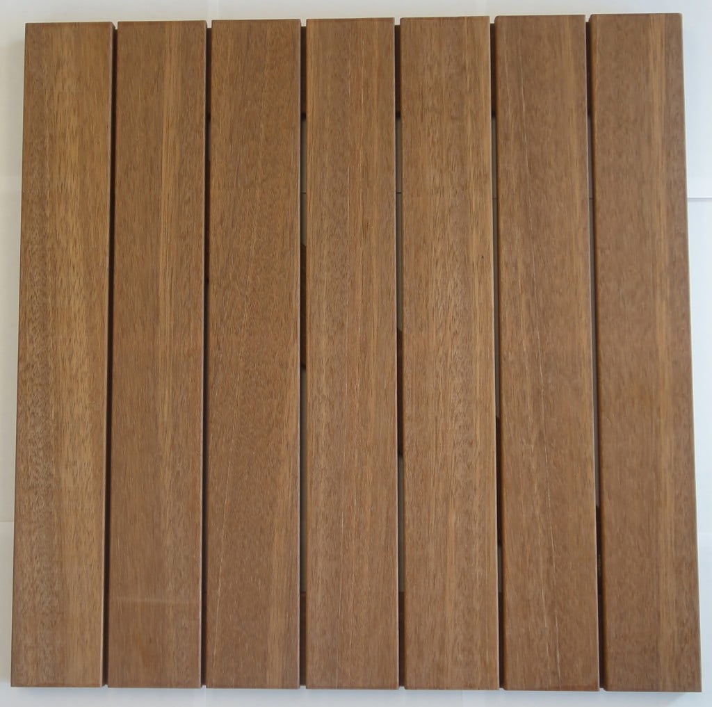 16 Pack Mahogany Deck Tiles