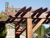 Dark Red Meranti Pergola